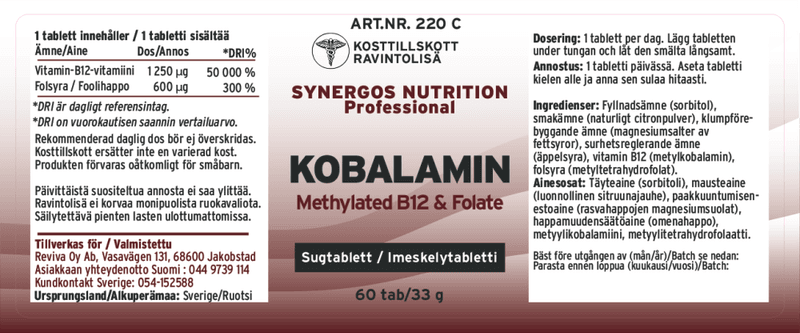 B12 & Folsyra, metylert